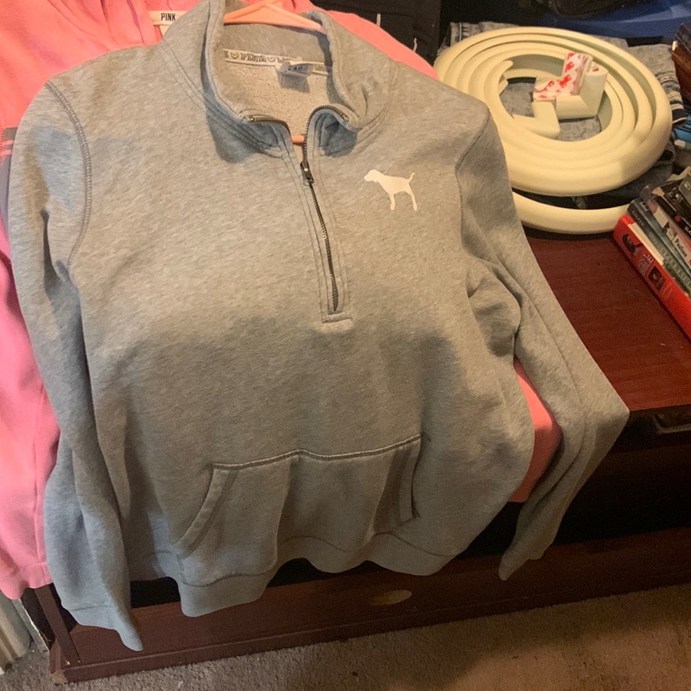 Grey Victoria secret sweatshirt - size medium